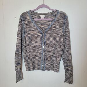 Sundance Slice Of Sky Space Dye V-neck Cardigan Size Medium